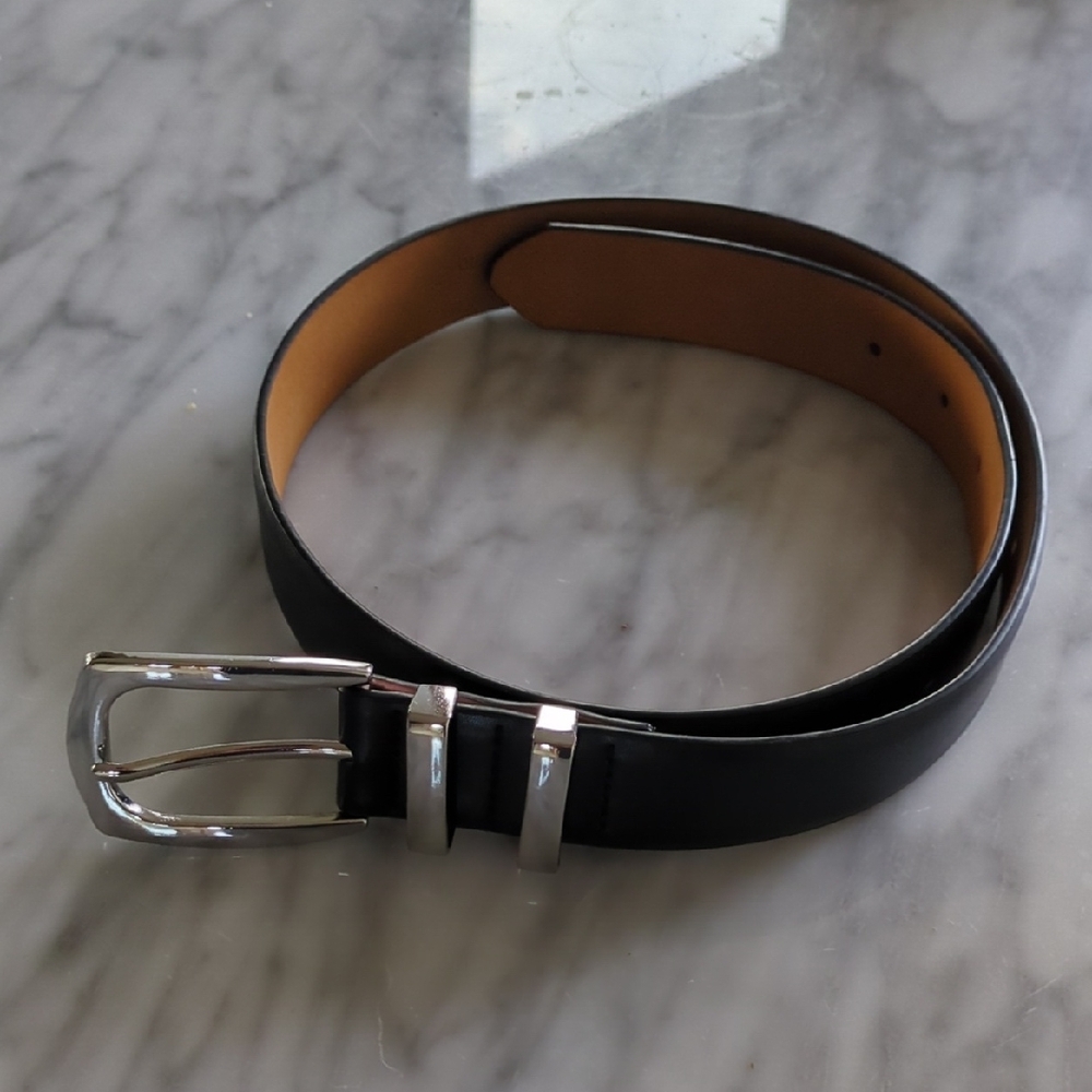 Women's Size Small Black Vegan Leather Belt